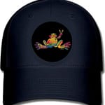hippy frog ball cap