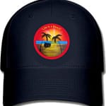 red beach ball cap