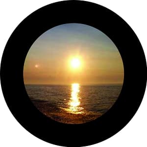 Clear Sunset Tire Cover