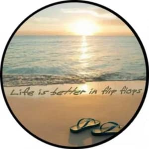 Life is Better in Flip Flops Tire Cover