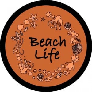 Beach Life Shells Tire Cover