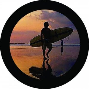 surfer Dude Tire Cover