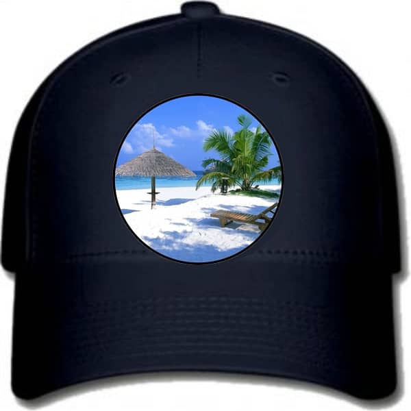 calm beach ball cap