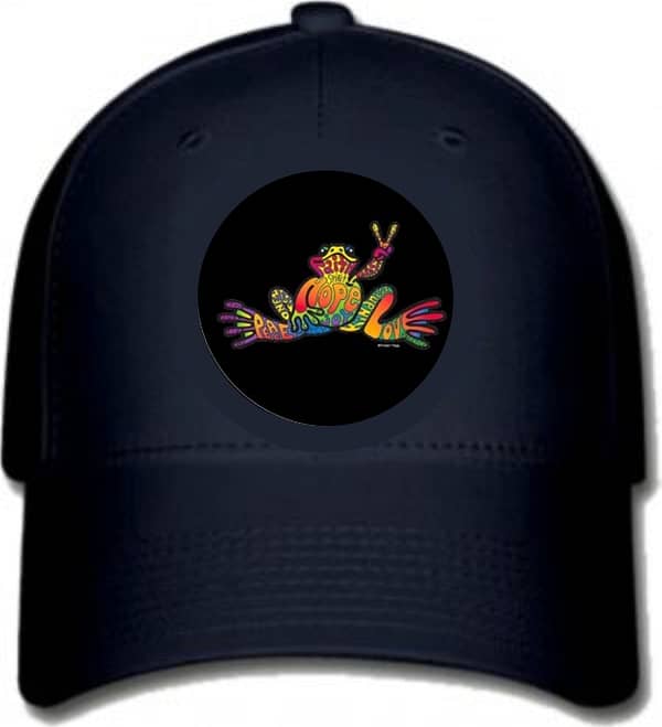 hippy frog ball cap
